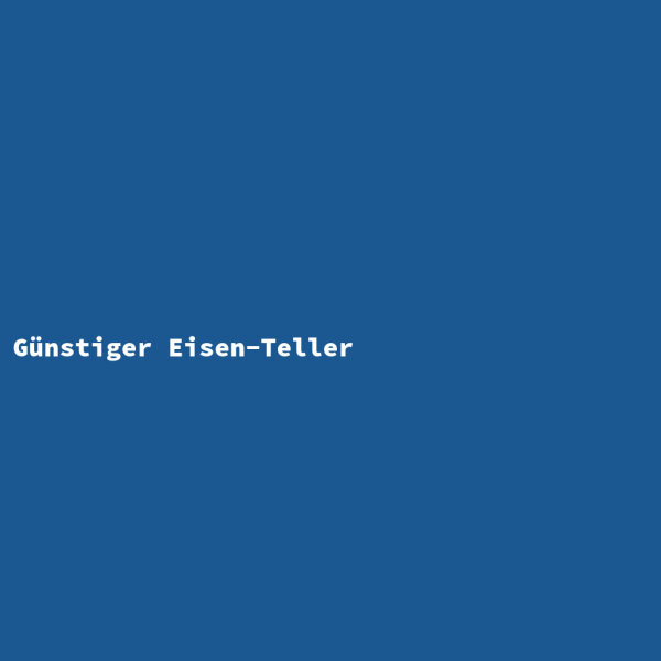 G&uuml;nstiger Eisen-Teller