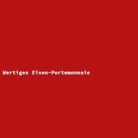 Wertiges Eisen-Portemonnaie