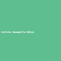 Schicke Baumwolle-M&uuml;tze
