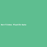 Herrliches Plastik-Auto