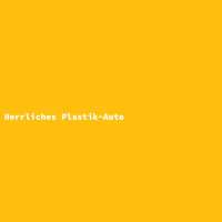 Herrliches Plastik-Auto